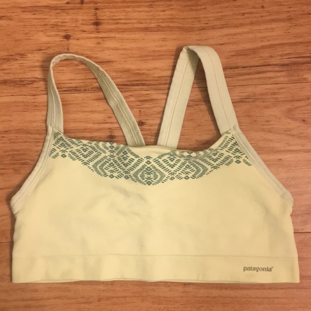 Tribal Yellow Patagonia Sports Bra